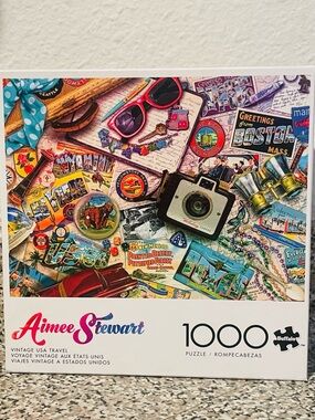 ‼️BOGO FREE‼️ Aimee Stewart Vintage USA Travel 1000 Piece Puzzle